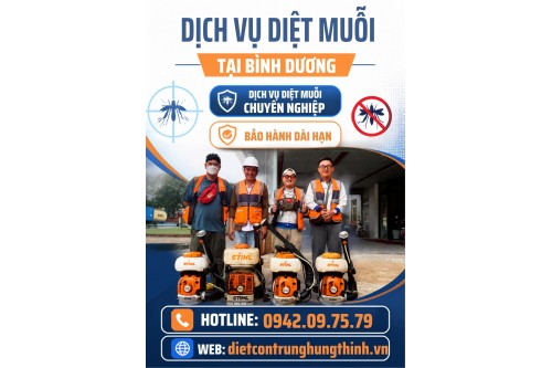 Dịch vụ phun thuốc diệt muỗi tại Bình Dương chuyên nghiệp uy tín giá rẻ